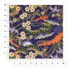 hoja grande de papel japonés, YUZEN WASHI, azul, estampado Hanayose