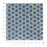 large sheet of Japanese paper, YUZEN WASHI, white/blue, ASANOHA pattern