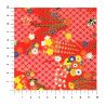 grande feuille papier japonais, YUZEN WASHI, rouge, motif Maiko décoration