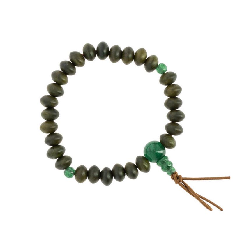 Nenju Lignum vitae mala bracelet