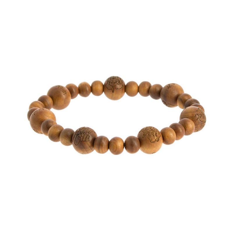 Nenju Good Fortune Mala-Armband aus Sandelholz