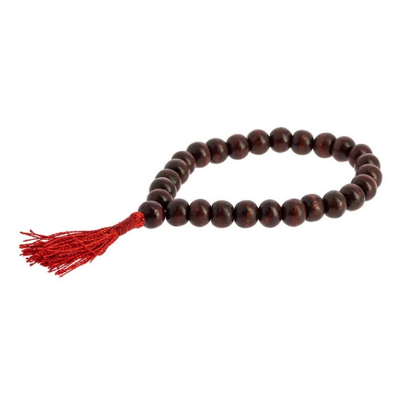 Pulsera mala de madera oscura