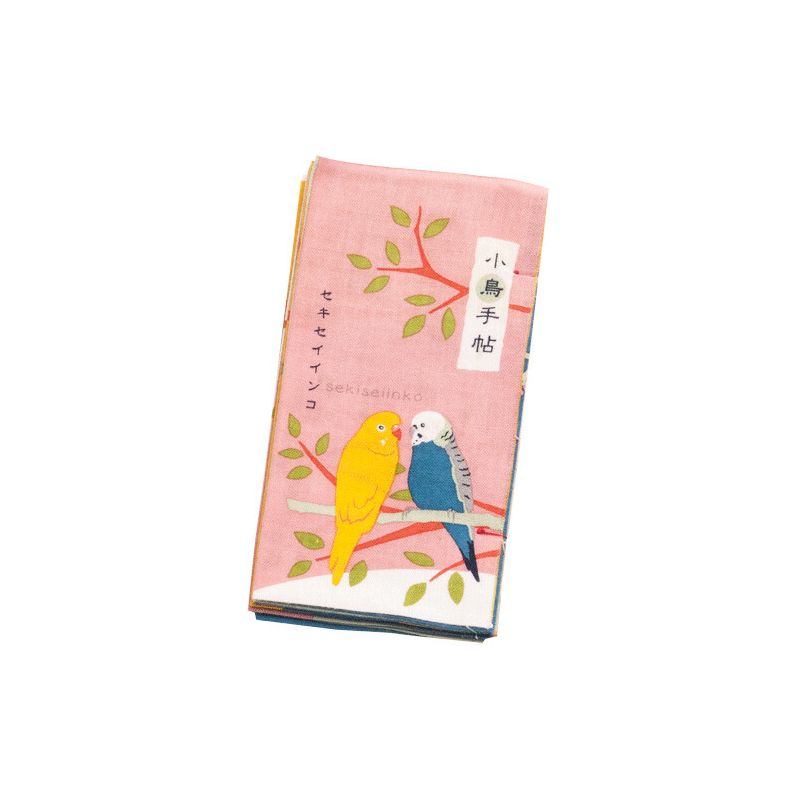 Cotton towel, TENUGUI, Little birds