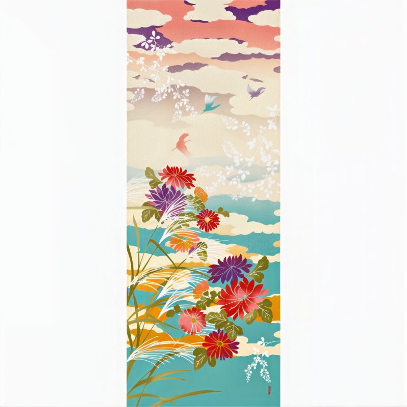 Cotton towel, TENUGUI, Little birds