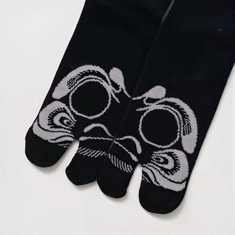 Japanese tabi socks, DARUMA, black, 25-28cm