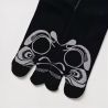 Japanische Tabi-Socken, DARUMA, schwarz, 25-28cm