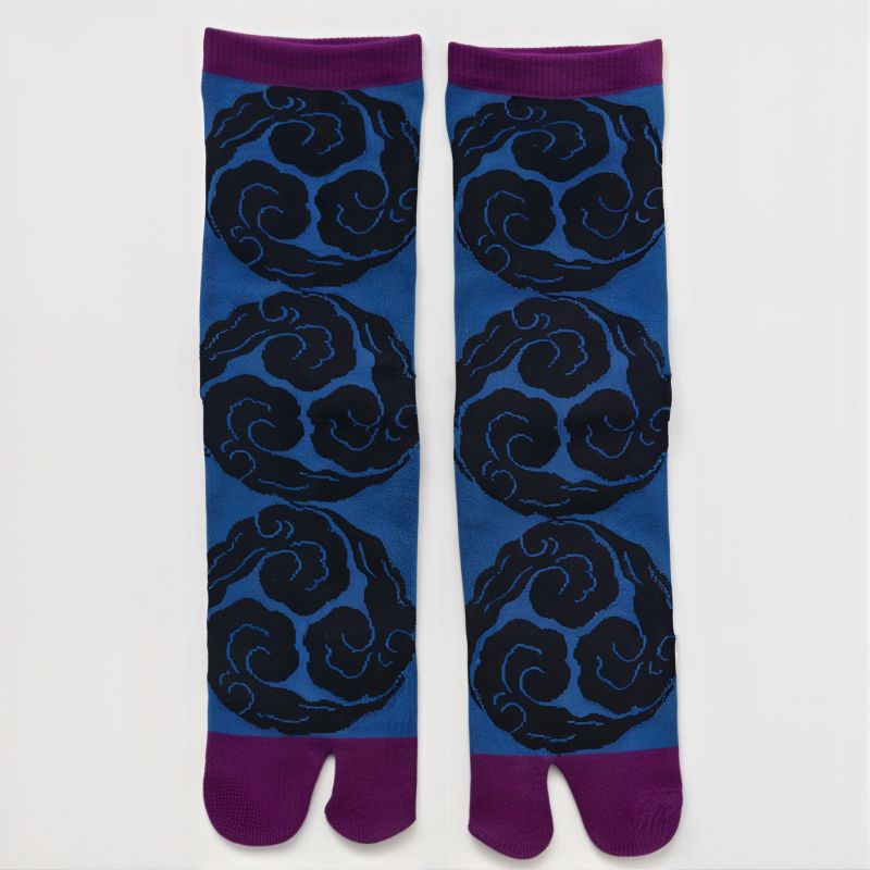 Japanese Tabi Socks, Japanese Tabi Socks, Blue, Walking in the Sky, 23-25 ​​cm