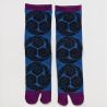 Chaussettes japonaises tabi, Chaussettes japonaises tabi, bleu , marche dans le ciel, 23-25 cm