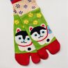 Japanische Tabi-Socken, Hund, Inu Hariko, 23-25 ​​​​cm