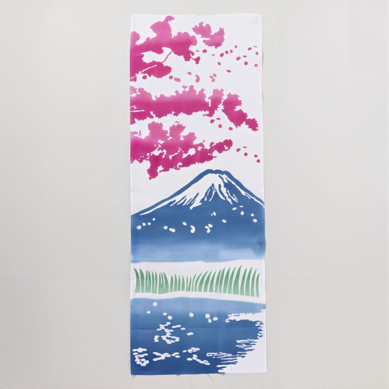 Hauptserviette aus Baumwolle, Mont Fuji und Sakura