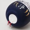 Muñeca japonesa, DARUMA, azul oscuro, iwaza