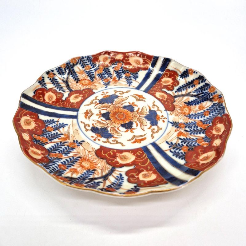 assiette ronde japonaise vintage, imari fin 19eme/début 20eme siecle