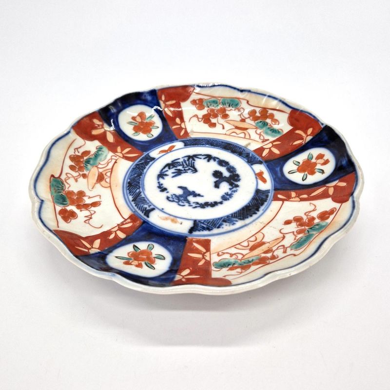 Vintage japanischer runder Teller, Imari 19. Jahrhundert