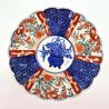 Vintage Japanese round plate, Imari 19th century