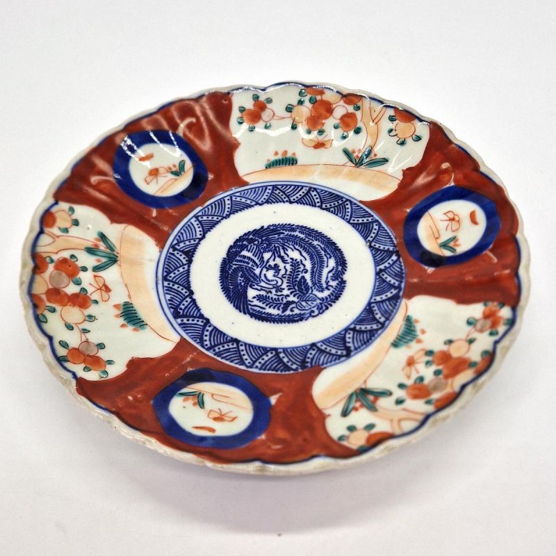 piatto rotondo vintage giapponese, imari del XIX secolo