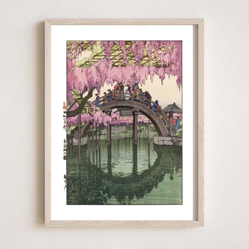 Estampado japonés, Puente Kameido, Kameido-bashi, YOSHIDA HIROSHI