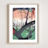 Japanese print, Hiroshige Utagawa, Plum Garden at Kameido