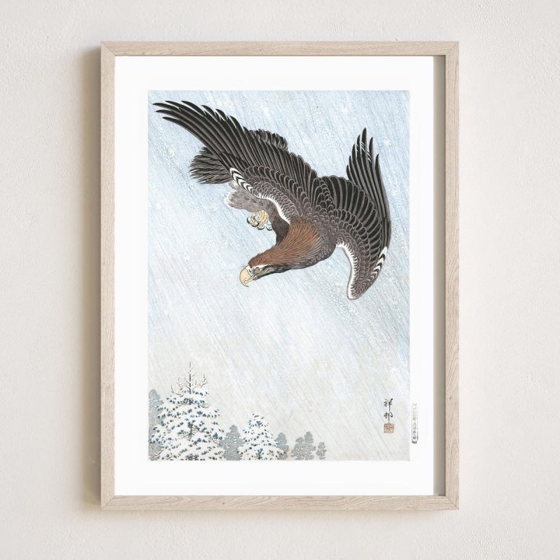 Japanischer Druck, Ein Adler 2, OHARA KOSON