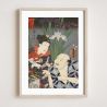 Japanese print, Iris, KUNISADA