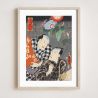 Japanischer Druck, Ipomée, Morning Glory, KUNISADA