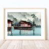 Kawase Hasui Print Reproduction, Miyajima in the Fog, Kirino Miyajima