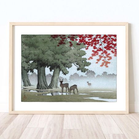 print reproduction of Kawase Hasui, Nara Park, Nara Park