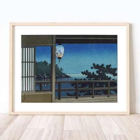 Reproduction d'estampe de Kawase Hasui, Ile d’Enoshima