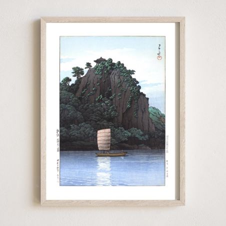 Druck Reproduktion von Kawase Hasui, Nakhwa, Puyo, Fuyo Rakkagan