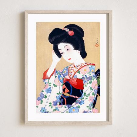 Japanischer Druck, Geisha, Kawase Hasui