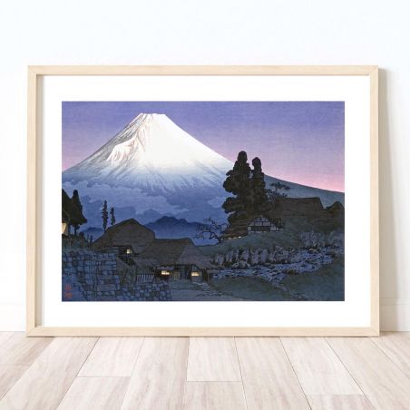 Japanese woodblock print reproduction, Ukutsu by Hiroaki Takahashi