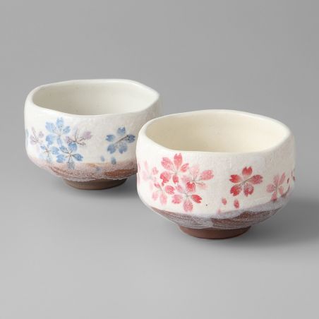 Set di due ciotole in ceramica per la cerimonia del tè - HEIAN SAKURA