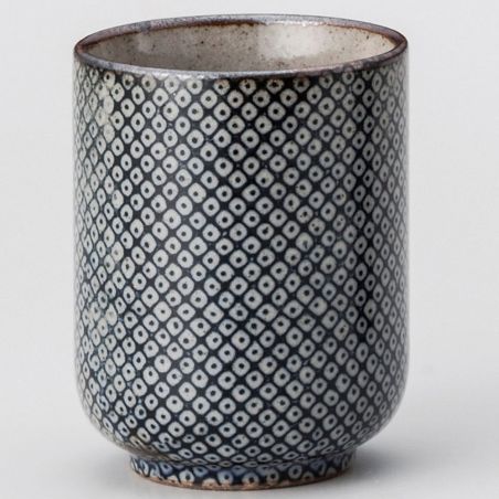 Tasse à thé japonaise en céramique bleu- KANOKO