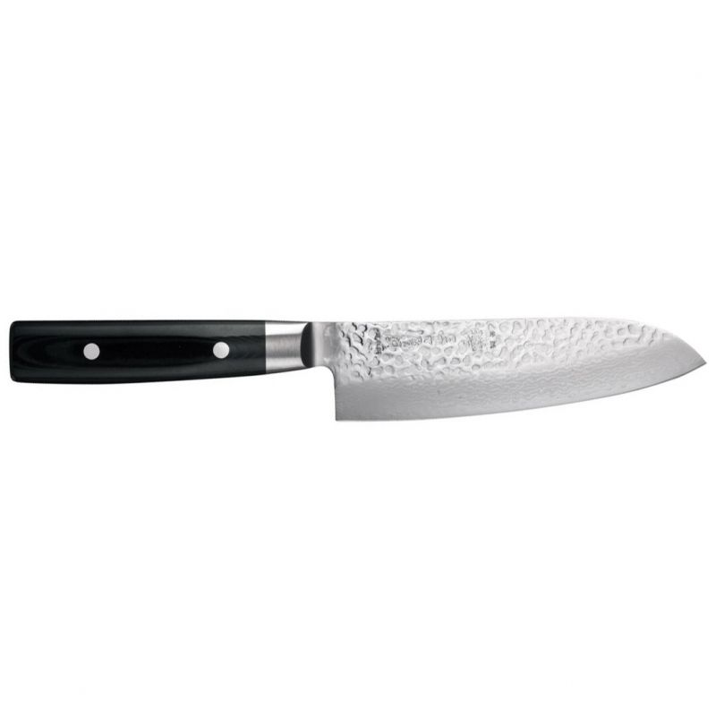 Coltello giapponese Yaxell - ZEN - Santoku - Damasco 16,5 cm Manico Micarta