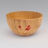 Japanese wooden bowl, autumn leaves - MOMIJI