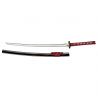 Katana Decorativa Red Samurai - Lama da 710mm - Manico in Pelle di Razza - Fodero