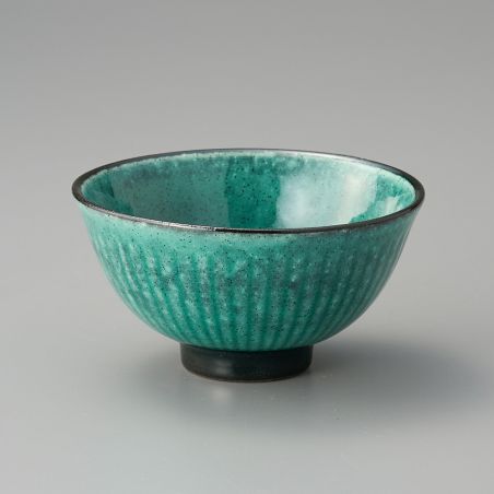 Japanese Turquoise Ceramic Rice Bowl - SOGI