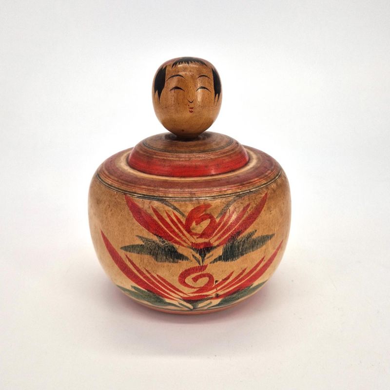 Bambola giapponese in legno - kokeshi vintage