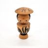 Piccola bambola giapponese in legno, KOKESHI VINTAGE