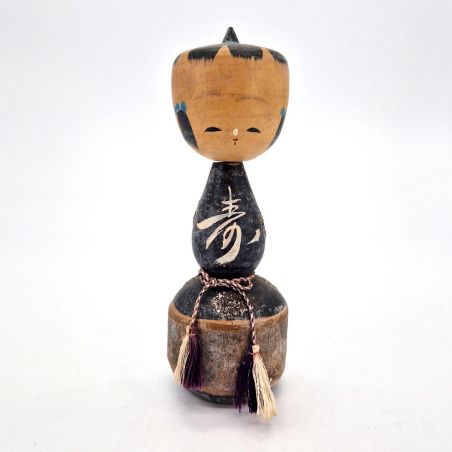 Piccola bambola giapponese in legno, KOKESHI VINTAGE