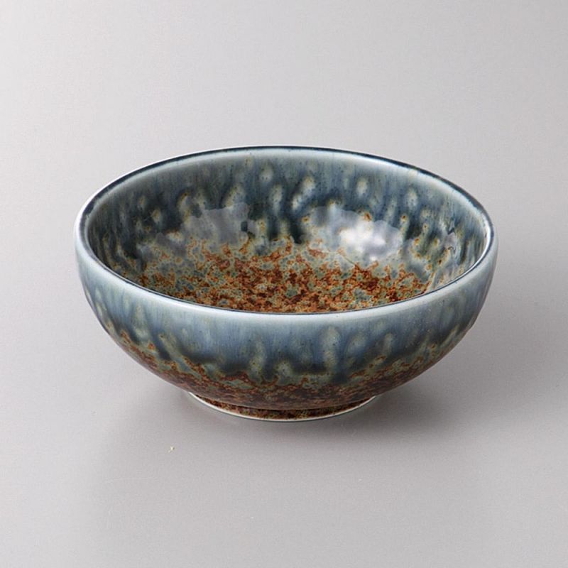 Japanese ceramic rice bowl - AI NAGASHI