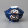 Japanese bowl with lid, blue - TEKKA