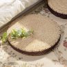 Round Zabuton Cushion in Rice Straw Ø38 x H5.5cm