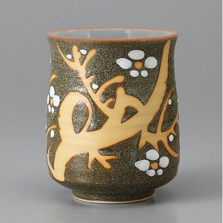 Japanese green teacup, UME