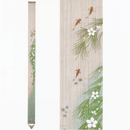 Fine Japanese hemp tapestry, plum blossom algae - BAIKAMO