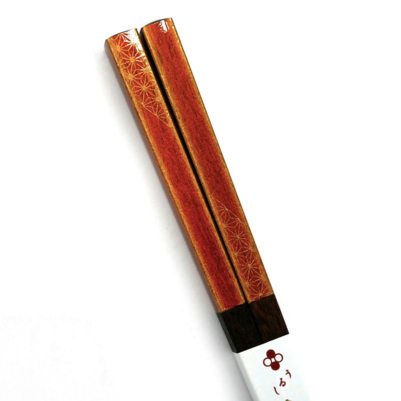 Pair of Japanese chopsticks in natural wood - WAKASA NURI ASANOHA