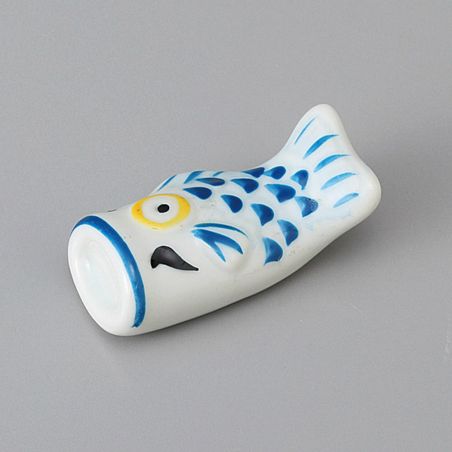 Japanese ceramic chopsticks holder carp, KOI, color choice