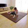 Traditional Japanese Tatami, Polypropylene Mat, Green, SQUASH, 82x82cm