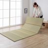 Tapis traditionnel japonais, natte paille de riz, Tatami Mat (Yumemi Tatami), 5 pans pliables