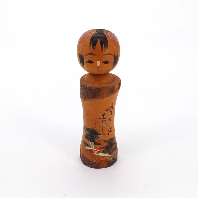 Bambola giapponese in legno, KOKESHI VINTAGE