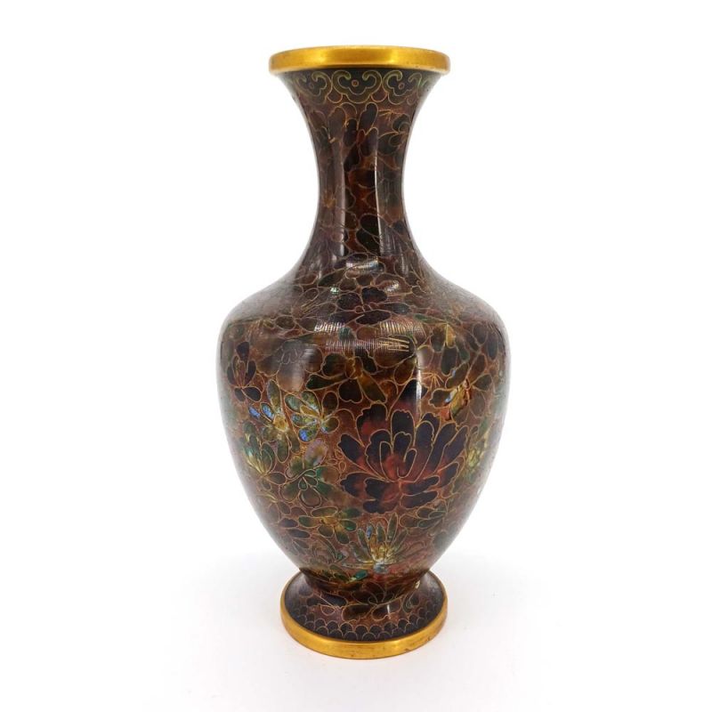 Vintage Japanische Vase aus Cloisonné-Emaille – Ende 20. Jahrhundert